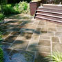 Full Color Range Natural Clef Pennsylvania Flagstone Sawed Pattern - Backyard Patio